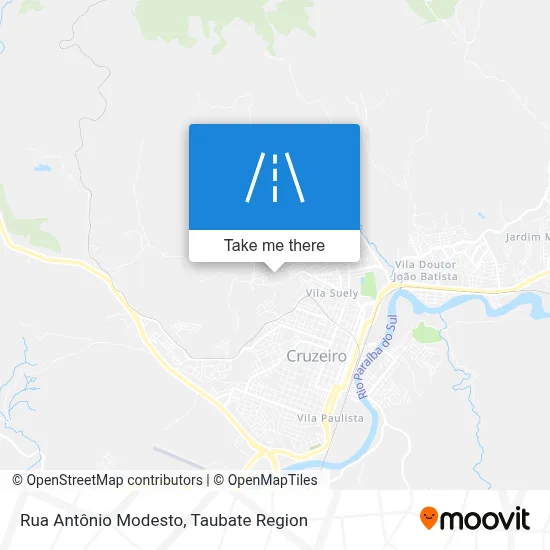 Rua Antônio Modesto map