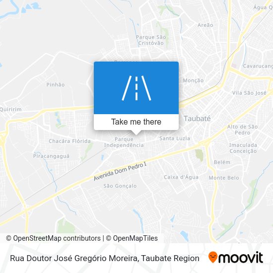 Rua Doutor José Gregório Moreira map