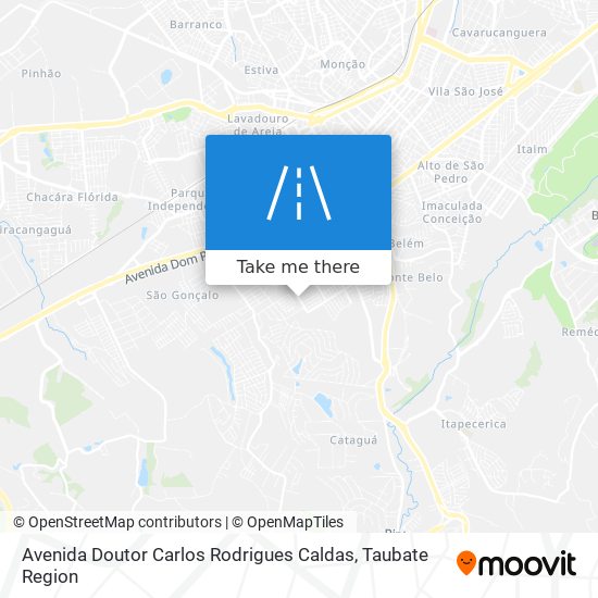 Mapa Avenida Doutor Carlos Rodrigues Caldas