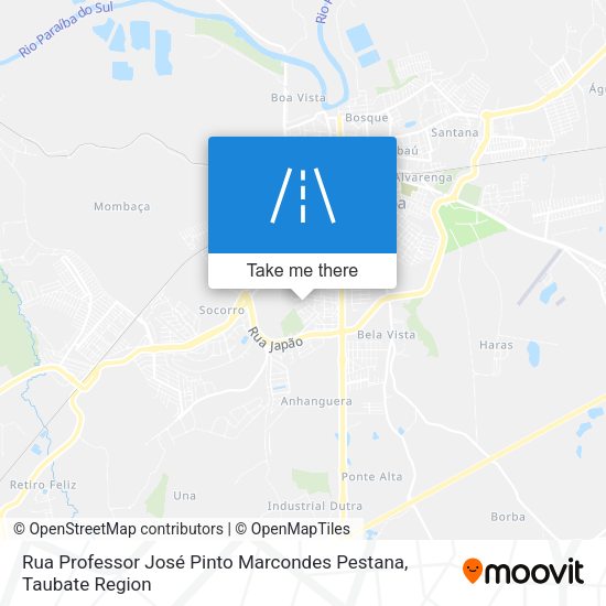 Rua Professor José Pinto Marcondes Pestana map