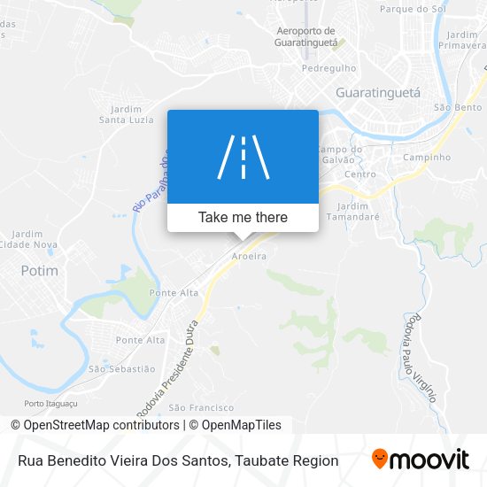 Rua Benedito Vieira Dos Santos map