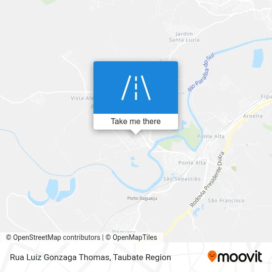 Rua Luiz Gonzaga Thomas map