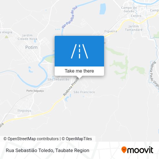 Rua Sebastião Toledo map