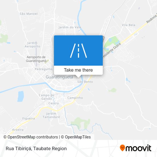 Rua Tibiriçá map