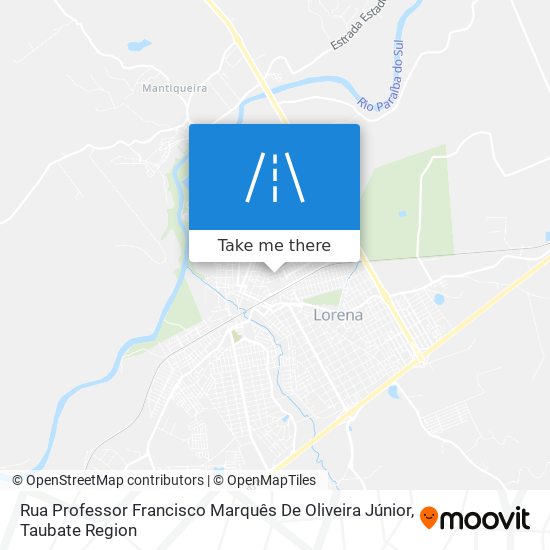 Rua Professor Francisco Marquês De Oliveira Júnior map