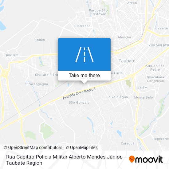 Rua Capitão-Policia Militar Alberto Mendes Júnior map