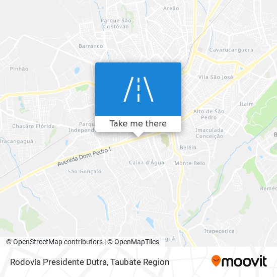 Rodovía Presidente Dutra map