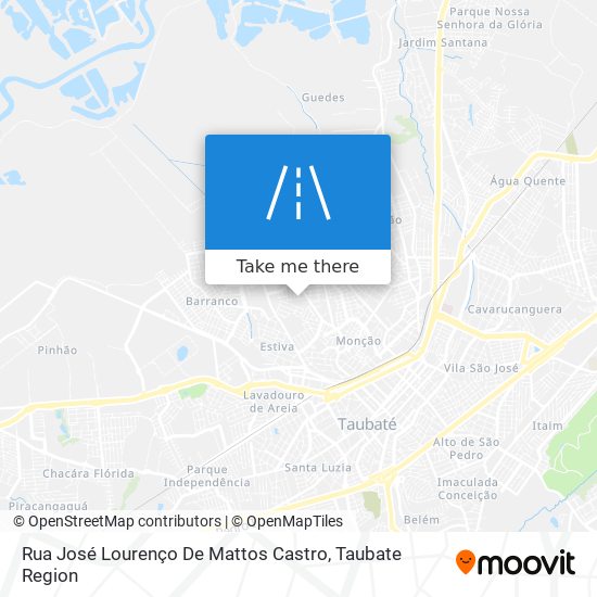 Mapa Rua José Lourenço De Mattos Castro