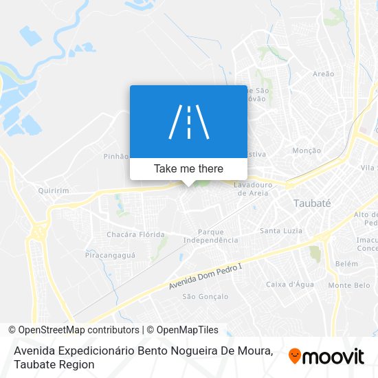 Avenida Expedicionário Bento Nogueira De Moura map