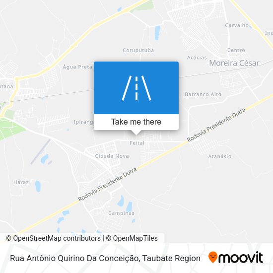 Rua Antônio Quirino Da Conceição map