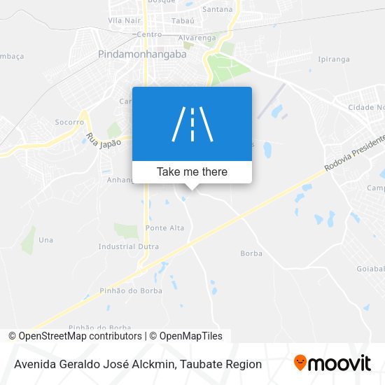 Avenida Geraldo José Alckmin map