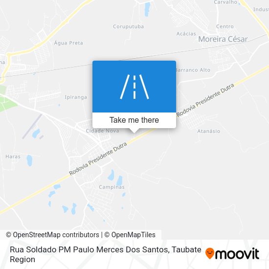 Rua Soldado PM Paulo Merces Dos Santos map