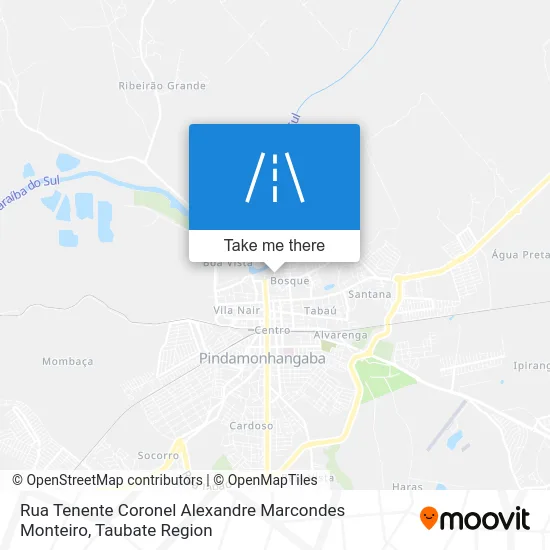 Rua Tenente Coronel Alexandre Marcondes Monteiro map