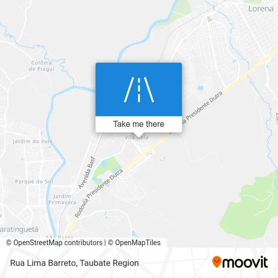 Rua Lima Barreto map