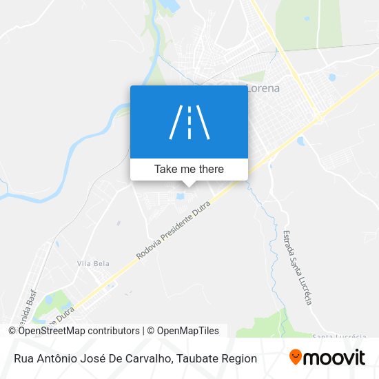 Rua Antônio José De Carvalho map
