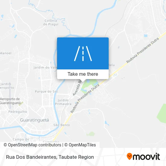Rua Dos Bandeirantes map
