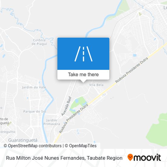 Rua Milton José Nunes Fernandes map