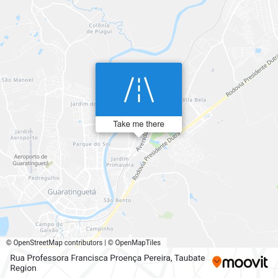 Rua Professora Francisca Proença Pereira map