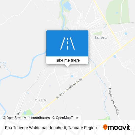 Rua Tenente Waldemar Junchetti map