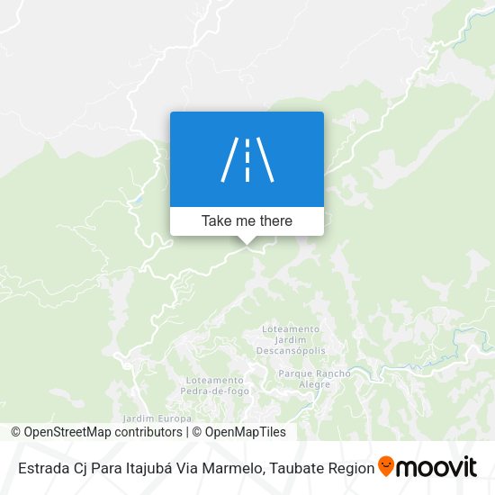 Estrada Cj Para Itajubá Via Marmelo map