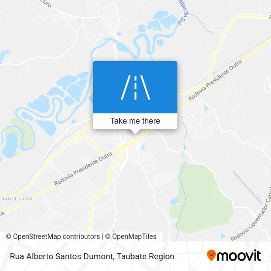 Rua Alberto Santos Dumont map