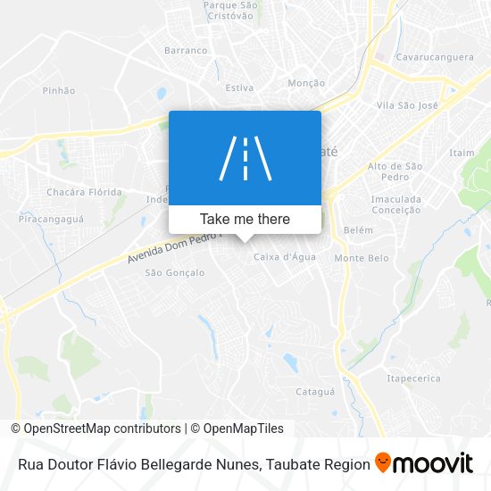 Rua Doutor Flávio Bellegarde Nunes map