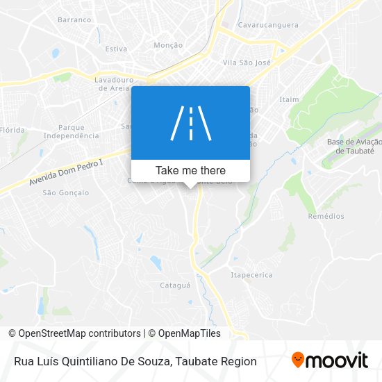 Rua Luís Quintiliano De Souza map