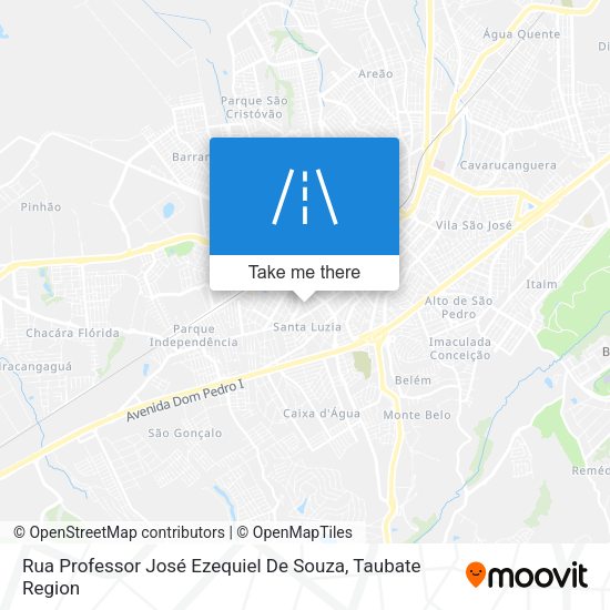 Rua Professor José Ezequiel De Souza map