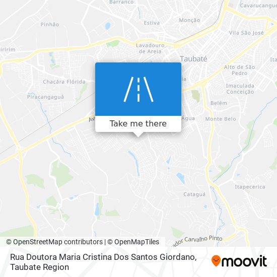 Rua Doutora Maria Cristina Dos Santos Giordano map