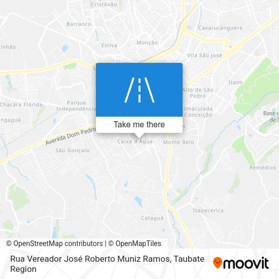Rua Vereador José Roberto Muniz Ramos map