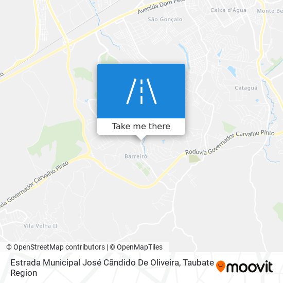 Mapa Estrada Municipal José Cãndido De Oliveira