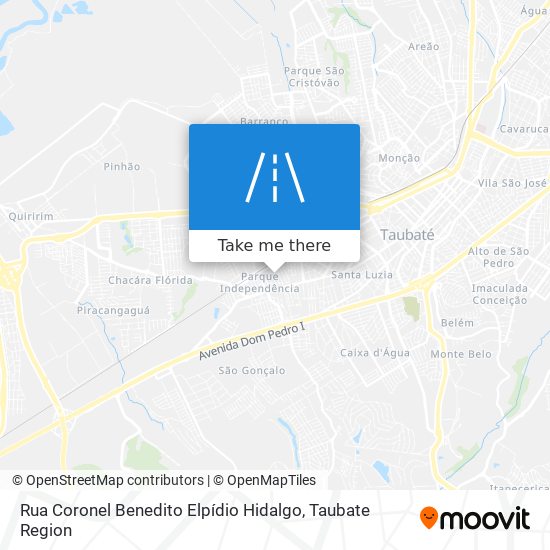 Rua Coronel Benedito Elpídio Hidalgo map