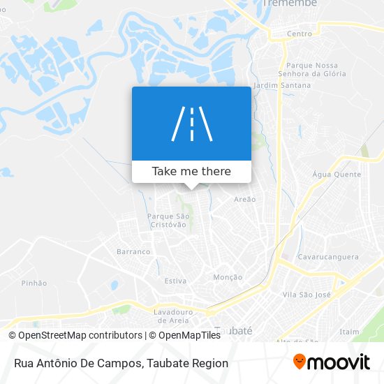 Mapa Rua Antônio De Campos