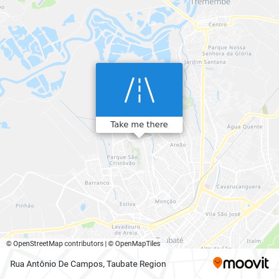 Rua Antônio De Campos map