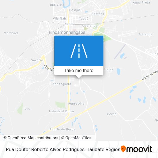 Rua Doutor Roberto Alves Rodrigues map