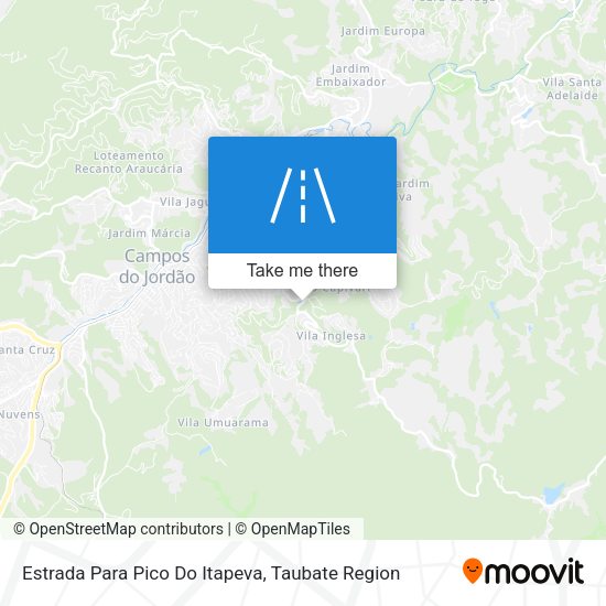 Estrada Para Pico Do Itapeva map