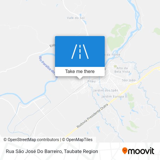 Rua São José Do Barreiro map