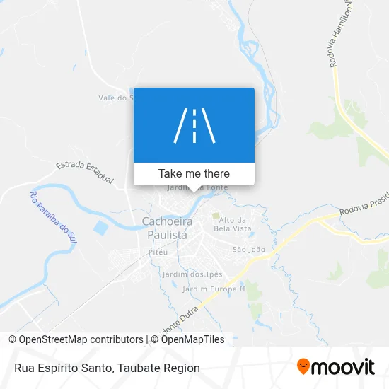 Rua Espírito Santo map
