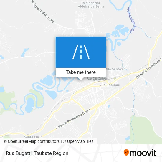 Rua Bugatti map
