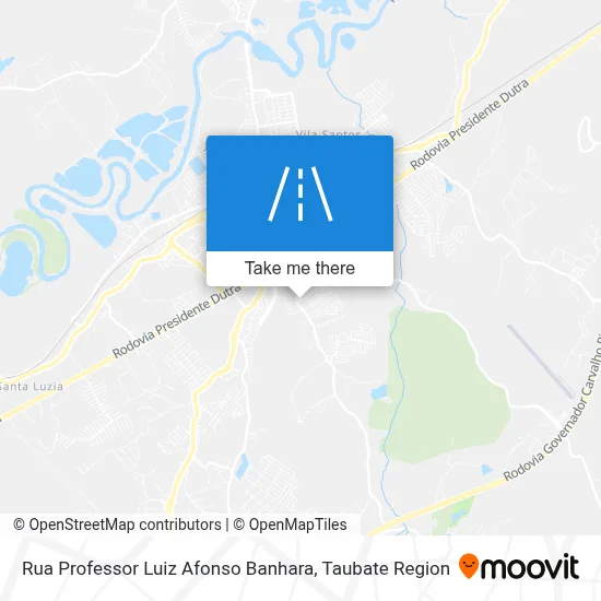 Rua Professor Luiz Afonso Banhara map