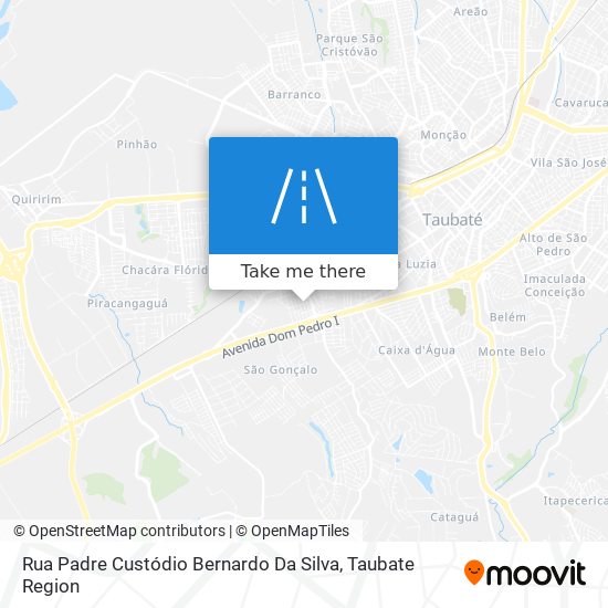 Mapa Rua Padre Custódio Bernardo Da Silva