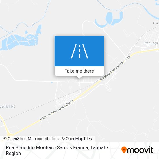 Rua Benedito Monteiro Santos Franca map