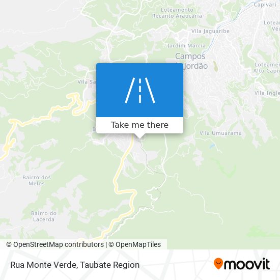 Mapa Rua Monte Verde