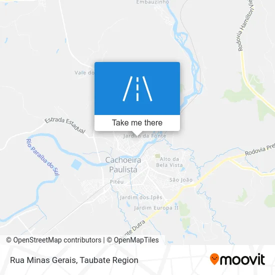 Rua Minas Gerais map