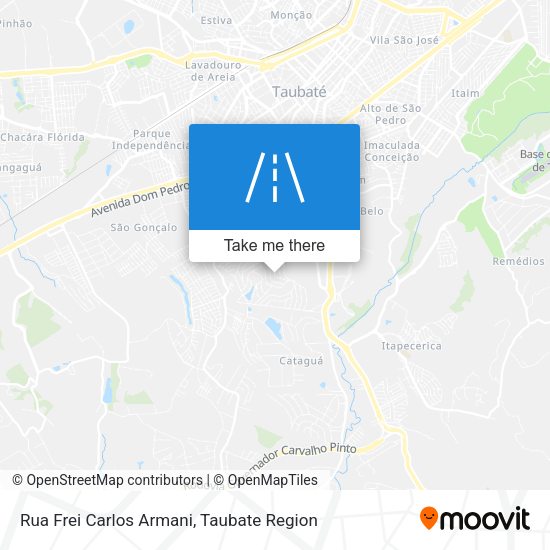 Rua Frei Carlos Armani map