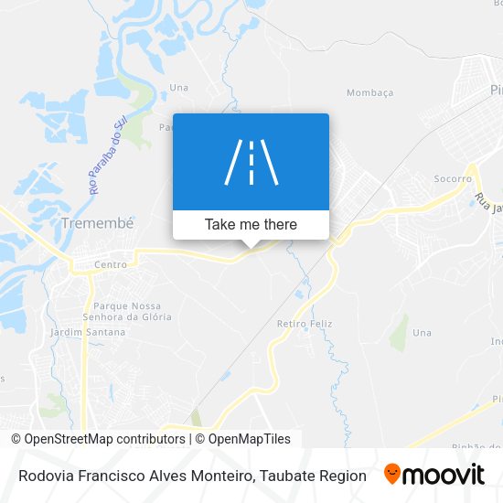 Rodovia Francisco Alves Monteiro map