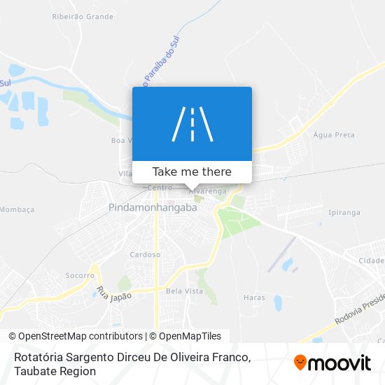 Mapa Rotatória Sargento Dirceu De Oliveira Franco