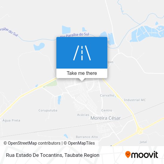 Rua Estado De Tocantins map