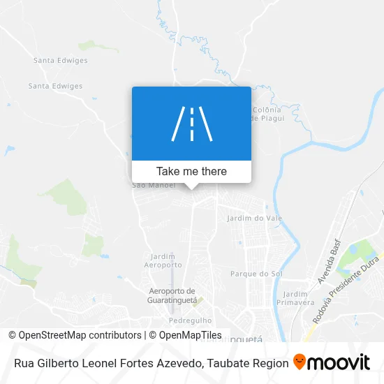 Rua Gilberto Leonel Fortes Azevedo map