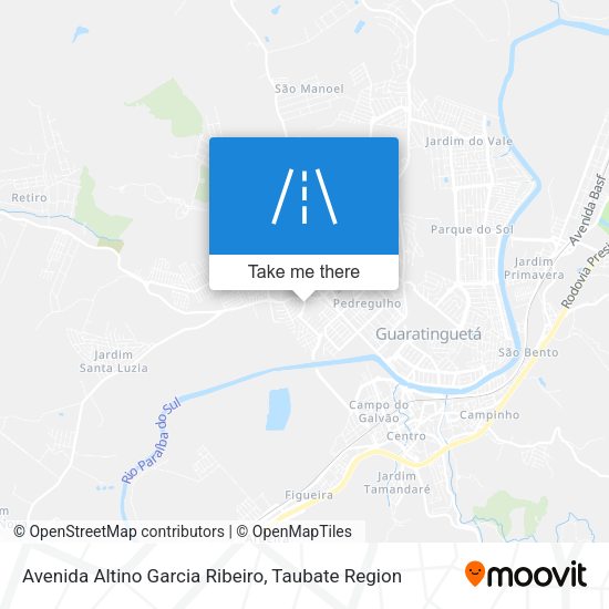 Avenida Altino Garcia Ribeiro map